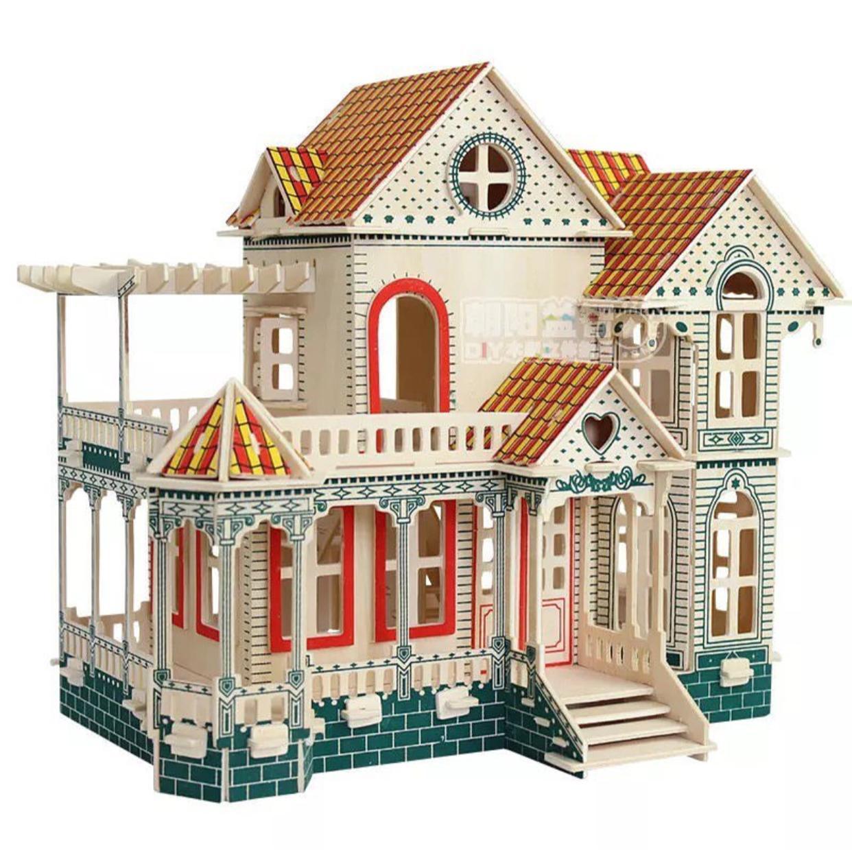 Кукольный дом 3D пазл 34,7*23*30 см