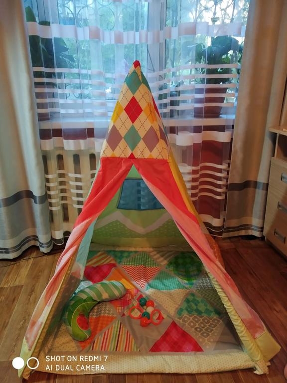 Детский коврик-палатка вигвам Play Gym 7