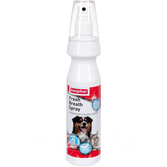 Спрей Fresh Breath Spray для чистки зубов и свежего дыхания у кошек и собак 150 мл