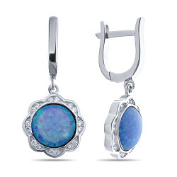 Серьги с опалом