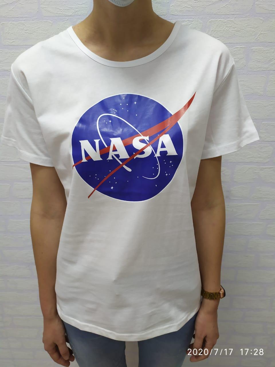 Футболка NASA белая