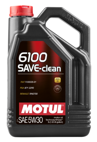 5W30 6100 SAVE-CLEAN (5Л) Полусинтетическое моторное масло Motul - фото 1 - id-p78501481