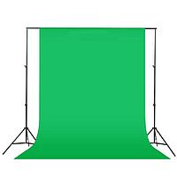 Зеленый фон для студий (хромакей) 2х3 метра