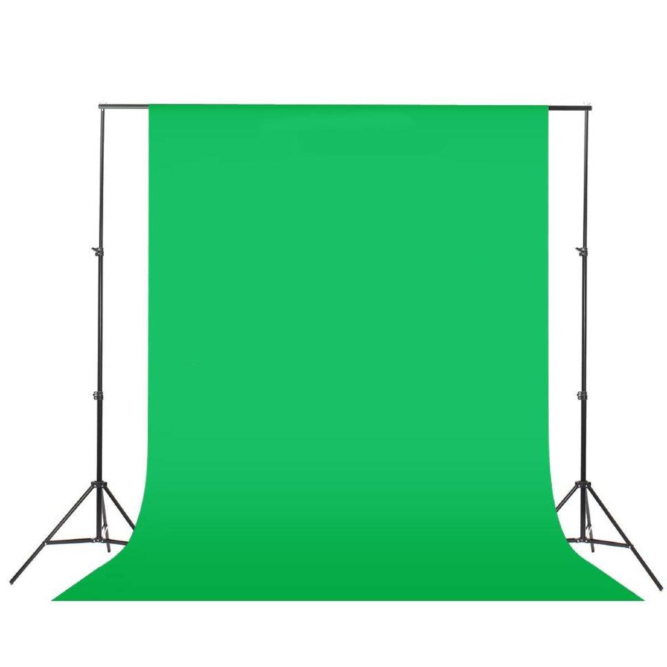 Зеленый фон для студий (хромакей) 2х3 метра