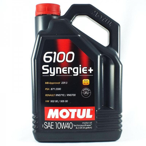 10W40 6100 SYNNERGY+ (4Л) Полусинтетическое моторное масло Motul - фото 1 - id-p78501558