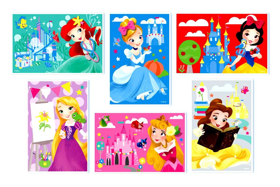 Пластмассовые кубики «Принцессы» Disney (6 шт) - фото 2 - id-p78501657