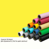 Фон бумажный Superior 50 Aspen 2,72x11м цвет желтый