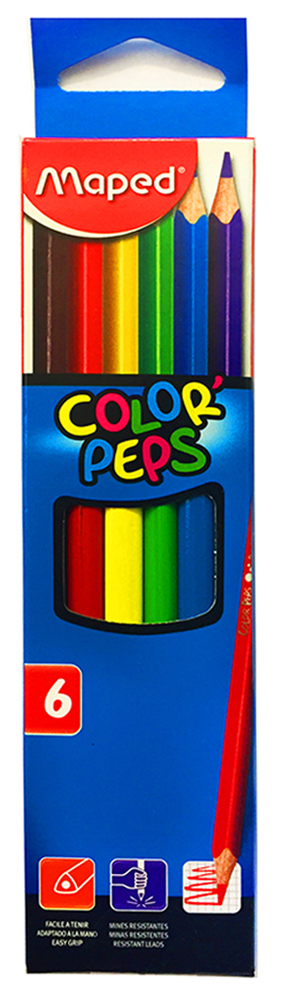 Карандаши цветные Maped (6шт) - фото 1 - id-p78159110