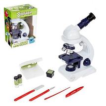 Микроскоп с увеличением до 450 раз «Юный биолог» с набором аксессуаров и окуляров, фото 3