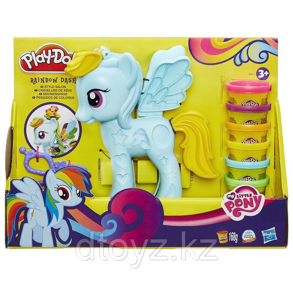 Hasbro Play-Doh Игровой набор "Стильный салон Рэйнбоу Дэш" - фото 1 - id-p78601997