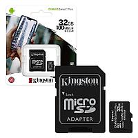 Карта памяти microSDHC 32GB, Kingston SDCS2/32GB ,MemoryCard Class 10, + adapter SD