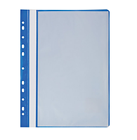 Папка с вкладышами А4/30 перфорованная голубая
