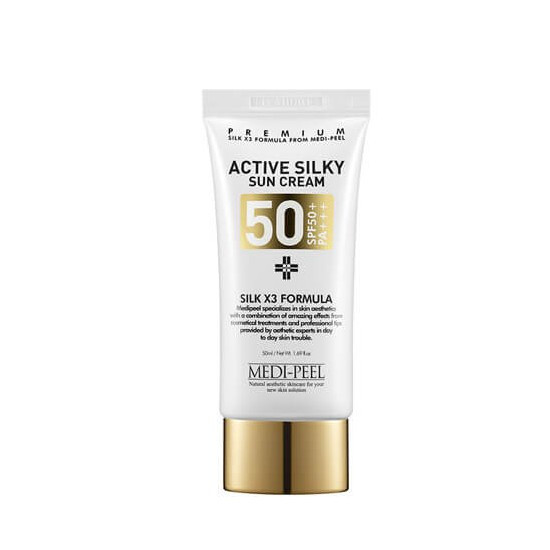 Солнцезащитный крем MEDI-PEEL Active Silky Sun Cream SPF50+PA+++ 50мл