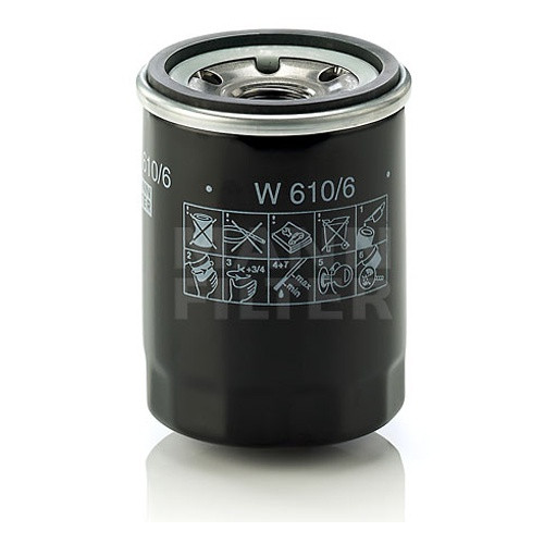 Масляный фильтр навинчиваемый полнопоточный MANN FILTER W 610 / 6