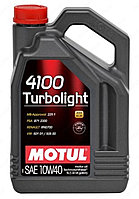 10W40 4100 Turbolight (4Л) Полусинтетическое моторное масло Motul