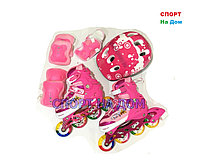Детские роликовые коньки MIQI набор (коньки, защита, шлем) размер M