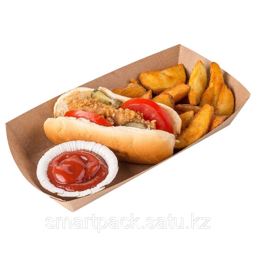 Упаковка для хот-дога, картошки фри 800 мл, 180х80х30мм - фото 3 - id-p78733272