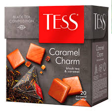 Чай TESS Сaramel Charm черный аромат. 1,8 г х 20 пирам.