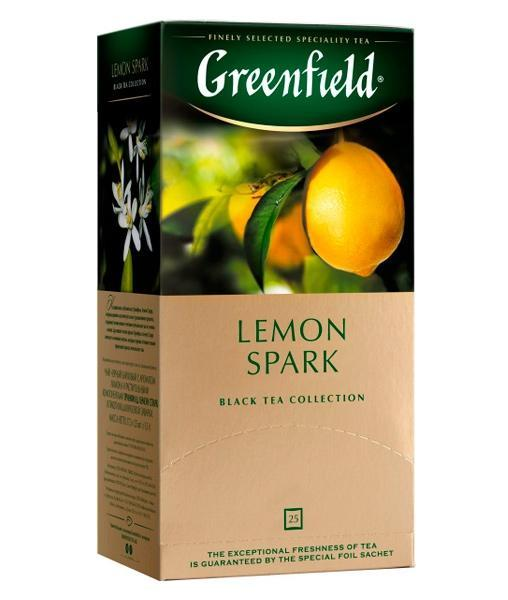 Чай черный Greenfield Lemon Spark (25 пак. х 1,5г) - фото 1 - id-p78764316