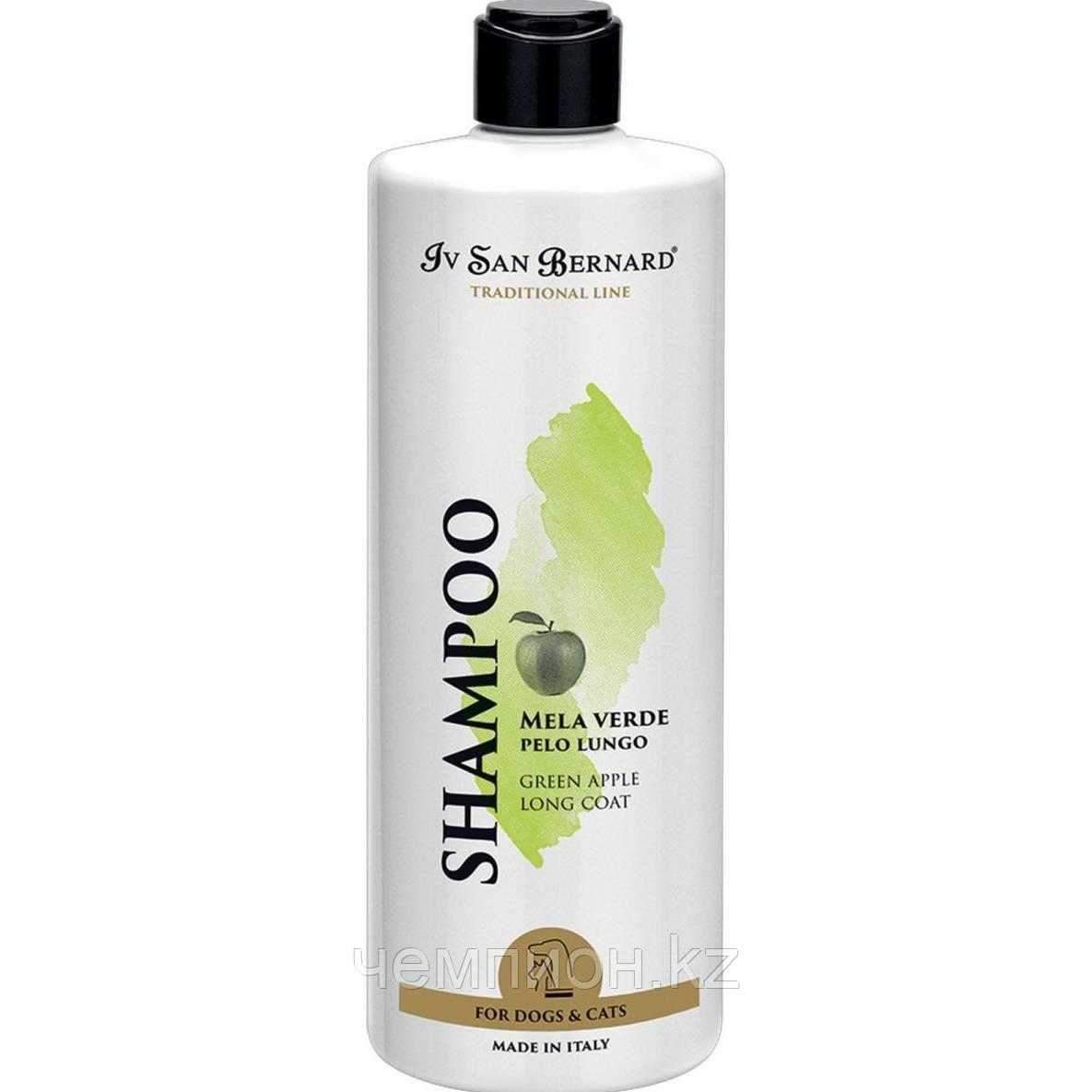 38289 Iv San Bernard Green Apple Shampoo, Ив Сен Бернар Шампунь Зелёное яблоко для длинной шерсти,  1 л.