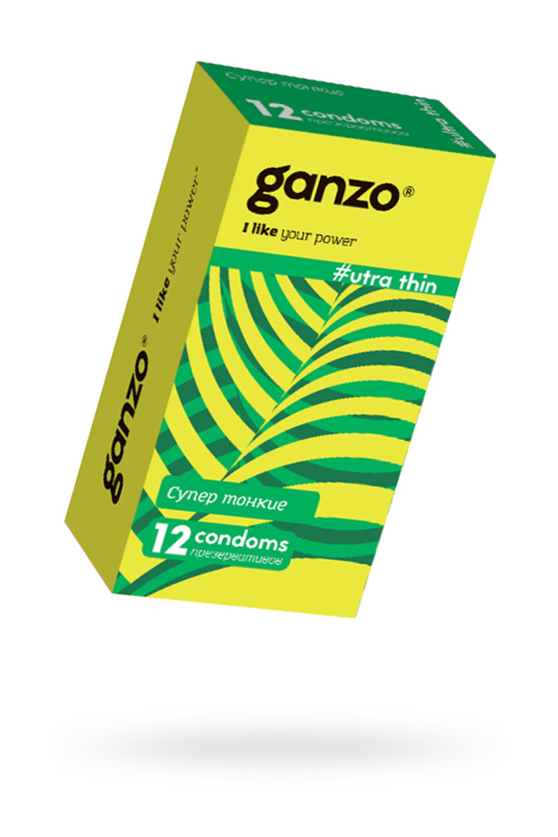 Презервативы «Ganzo» Ultra thin, ультра тонкие, 12 шт