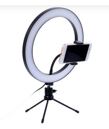 Кольцевая лампа 26см на треноге для стрима, мобильной фото/видео съёмки, Ring Fill Light ZD666 - фото 6 - id-p78802544