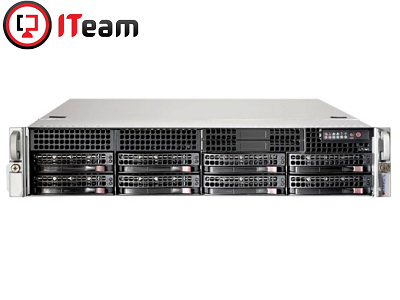 Сервер Supermicro 2U/1xSilver 4215R 3.2GHz/64Gb/2x480Gb+6x8Tb