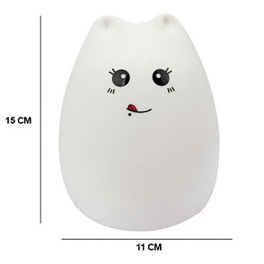 Силиконовый LED ночник-лампа "Кошечка" Язычок, фото 2