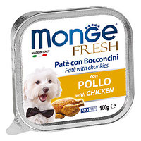 Monge Fresh Dog CHICKEN тауық еті бар иттерге арналған паста, 100 гр.