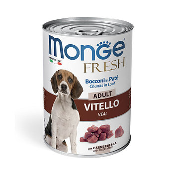 Monge Dog Fresh влажный корм для собак с мясным рулетом из говядины в консервах - 400 г