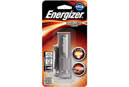 Фонарь компактный Energizer Metal light 3xААА черный