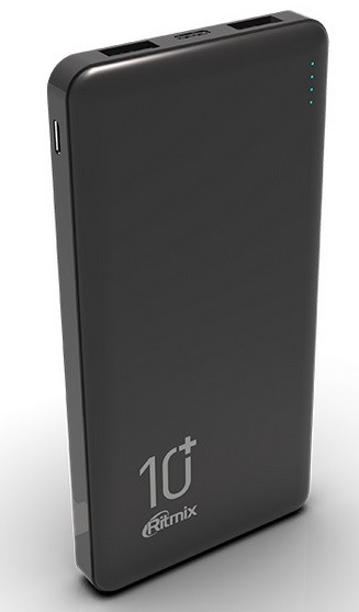 Зарядное устройство Power bank Ritmix RPB-10000 черный