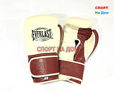 Перчатки боксерские Everlast Classic (кожа) 12,14 OZ, фото 2