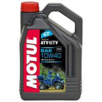 Моторное минеральное масло Motul ATV UTV 4T 10W-40 (4Л)