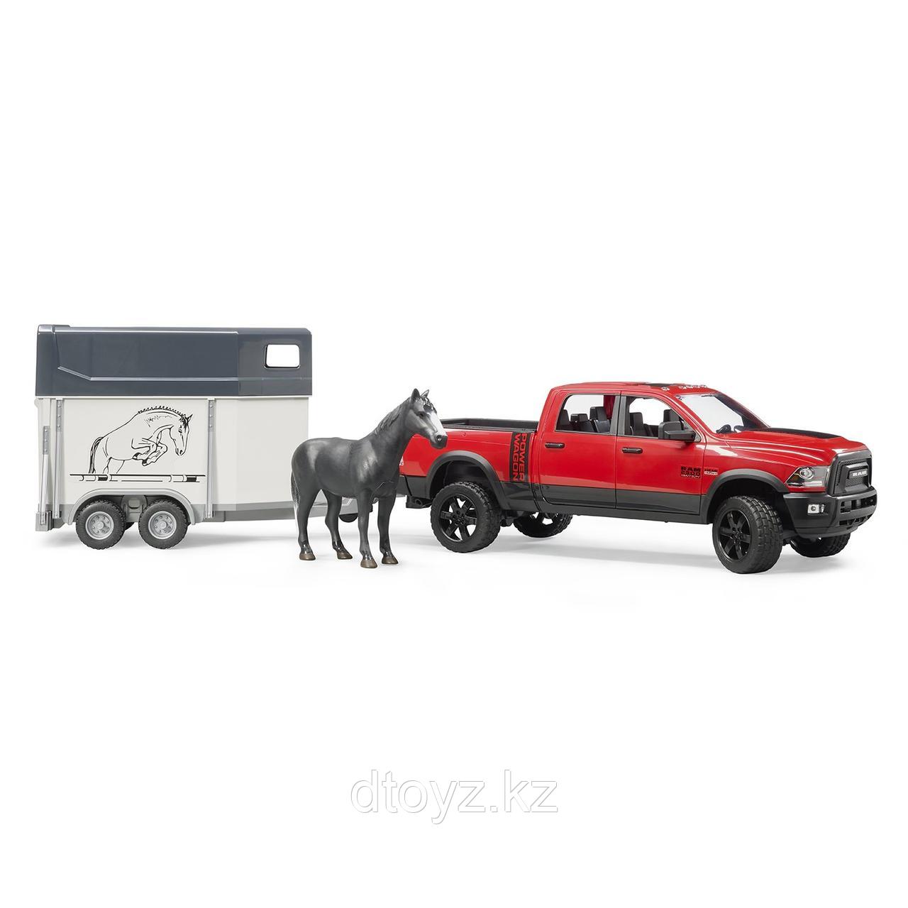 Пикап Bruder RAM 2500 c коневозкой и одной лошадкой - фото 3 - id-p78845201
