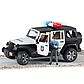 Внедорожник Bruder Jeep Wrangler Unlimited Rubicon Полиция с фигуркой, фото 6