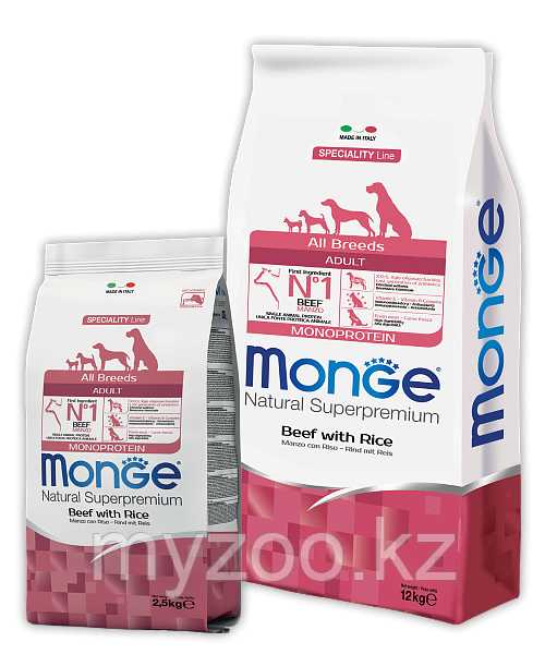 Monge All Breeds с телятиной и рисом 2,5 кг