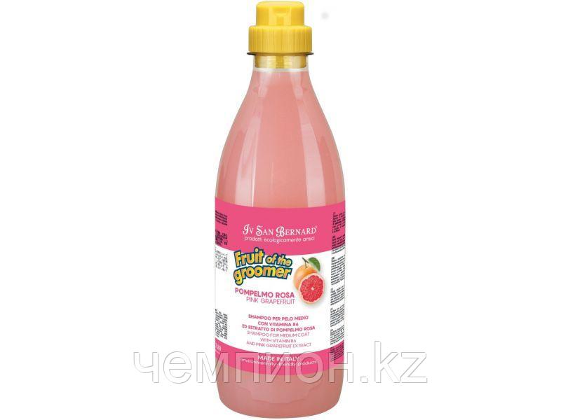 41548 Iv San Bernard Pink Grapefruit Shampoo, ИСБ Шампунь Розовый Грейпфрукт для средней шерсти, 1 л.