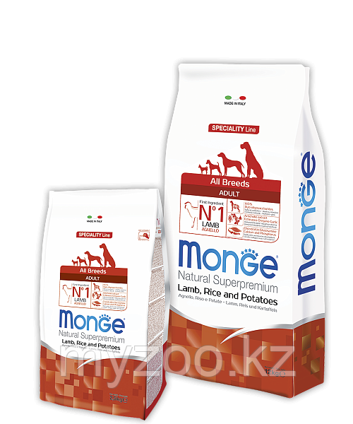 Monge All Breeds с ягненком рисом и картофелем 12 кг