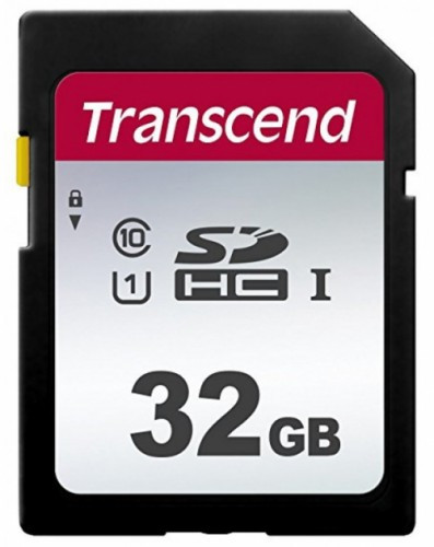 Карта памяти SD 32GB Class 10 U1 Transcend TS32GSDC300S - фото 1 - id-p76254232