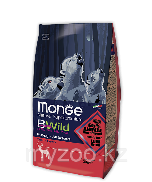 Monge Корм с олениной для щенков всех пород 2.5 кг