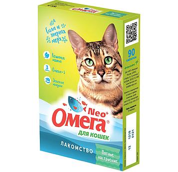 Омега Neo+ Витамины-Лакомство для кошек Мятное настроение