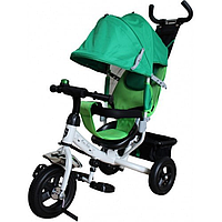 MINI TRIKE 3-х кол. вел. ЗЕЛЕНЫЙ 950D (надувные колеса 10/8", 3 положения спинки, белая рама, ) 950D MINI TRIKE 3-х кол. вел. ЗЕЛЕНЫЙ 950D (надувные колеса 10/8", 3 положения спинки, белая рама, )