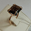 Золотое кольцо с раухтопазом, фото 2