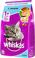 Whiskas® Вкусные подушечки с нежным паштетом. Аппетитный обед с лососем, уп.1,9кг.