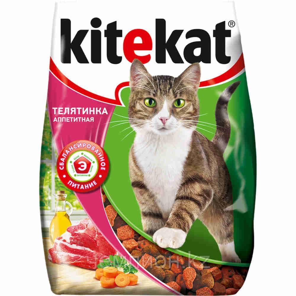 Kitekat, Китекет Телятинка аппетитная сухой корм, уп. 350 г.