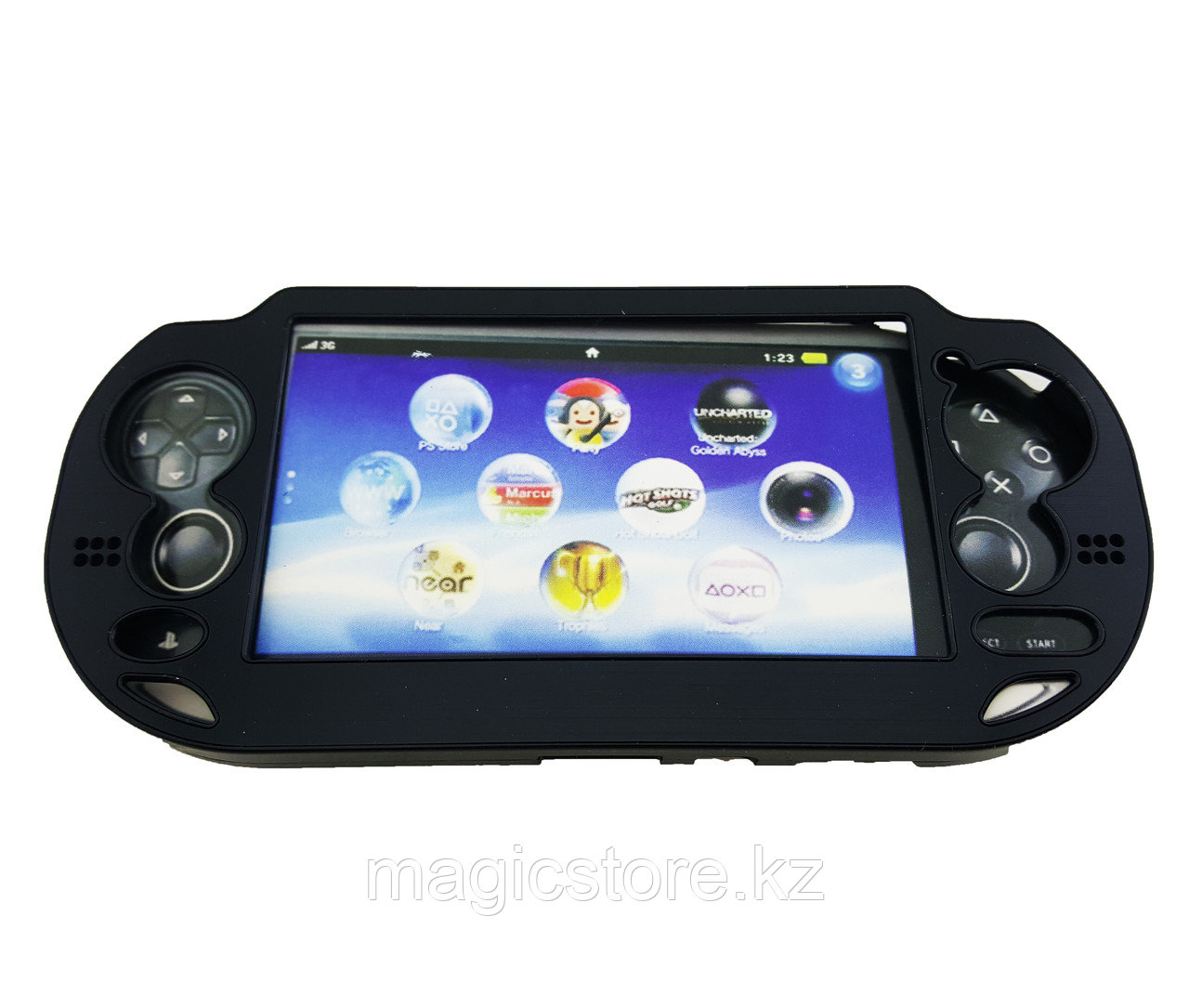 Чехол защитный алюм-металл Sony PS Vita Different Material Case Protective Case, черный