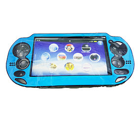 Чехол защитный алюм-металл Sony PS Vita Different Material Case Protective Case, голубой