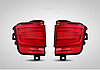 Светодиодные фонари в задний бампер (диодные катафоты,отражатель красный) на Toyota Land Cruiser 200 2015-2020, фото 5