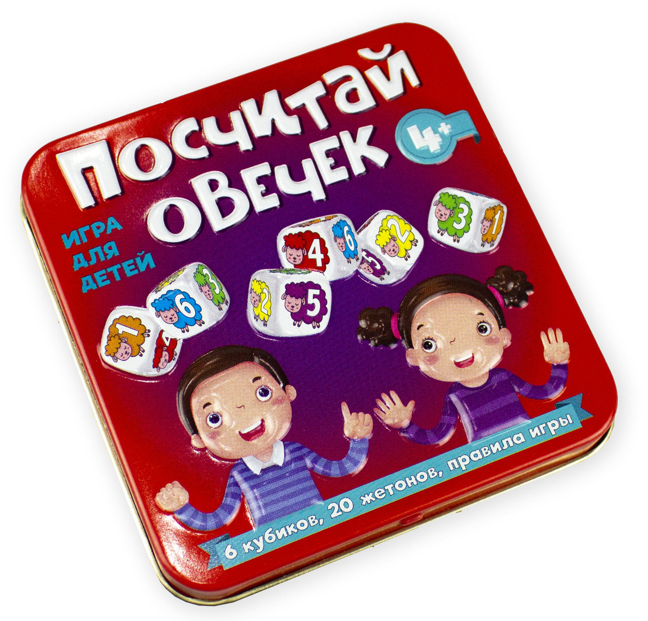 Игра настольная «Посчитай овечек» (жестяная коробочка)